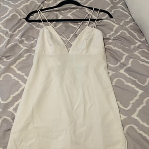 White mini dress
